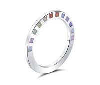 Beautiful CZ Stone Silver Ring NSR-4155